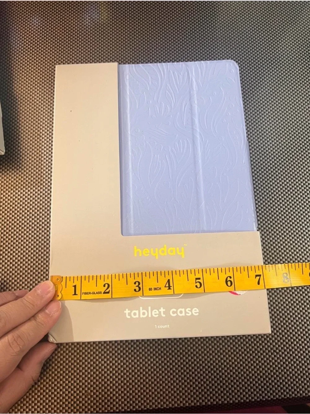 heyday Pastel Blue Tablet Folio Case with Textured Cover